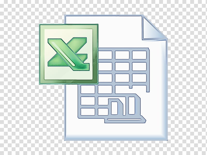 Excel Logo, Watercolor, Paint, Wet Ink, Encapsulated PostScript, Microsoft Excel, , MICROSOFT OFFICE transparent background PNG clipart
