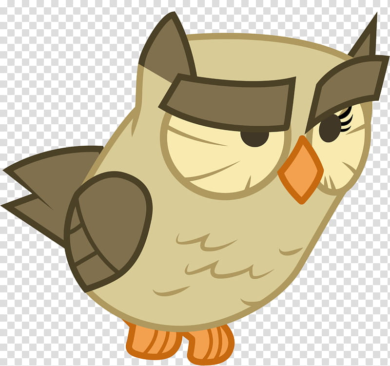 Owlowiscious raising eyebrow, My Little Pony Owl character transparent background PNG clipart