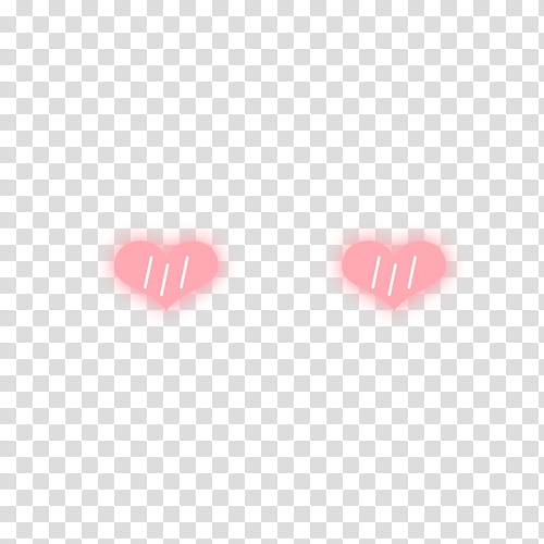Kawaii, two pink heart transparent background PNG clipart