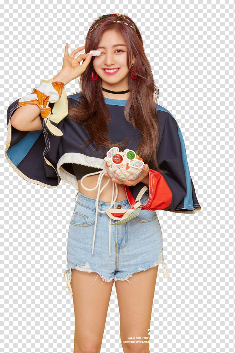 Jihyo TWICE render transparent background PNG clipart