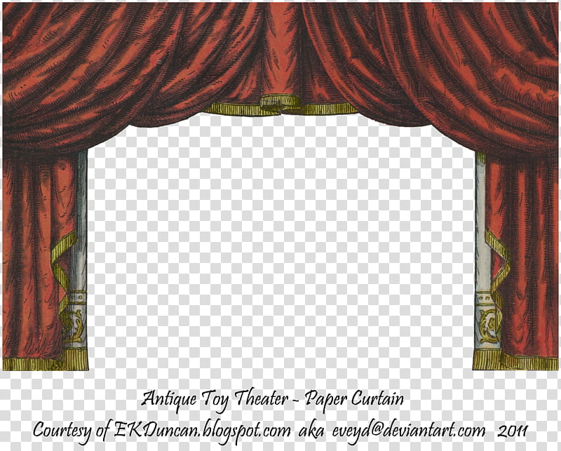 Red Toy Theater Curtain , antique theater paper curtain toy screenshot transparent background PNG clipart