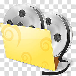 Folder Icon , Video-Folder-Icon, gray reel to reel recorder illustration transparent background PNG clipart