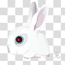 Chinese Zodiac icon set, rabbit, white bunny transparent background PNG clipart