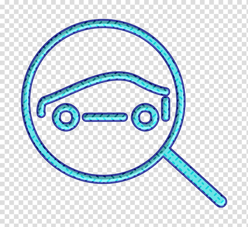 automobile icon cars icon magnifying glass icon, Search Icon, Searchicons, Vehicle Icon, Line, Circle transparent background PNG clipart