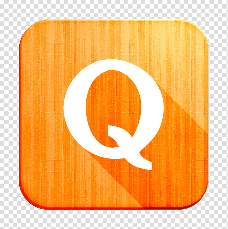 Quora icon, Orange, Symbol, Circle, Logo, Rectangle, Square