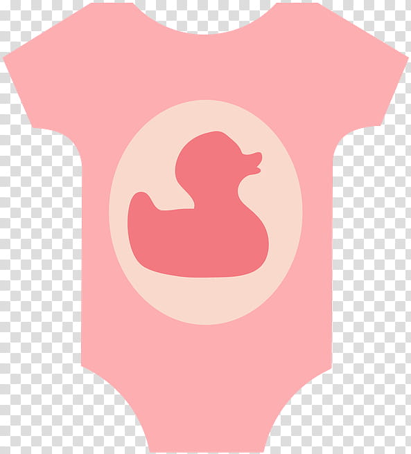 Cartoon Baby Bird, Tshirt, Sleeve, Shoulder, Logo, Pink M, Baby Toddler Clothing, Rubber Ducky transparent background PNG clipart