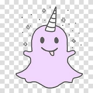 pink Snapchat logo transparent background PNG clipart