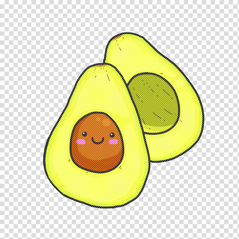 Avocado, Yellow, Pear, Fruit, Food, Plant, Emoticon, Smiley transparent background PNG clipart