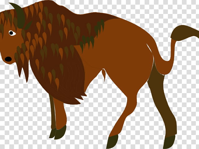 Horse, Domestic Yak, American Bison, Wildlife, Tail, Snout, Mane, Animal Figure transparent background PNG clipart