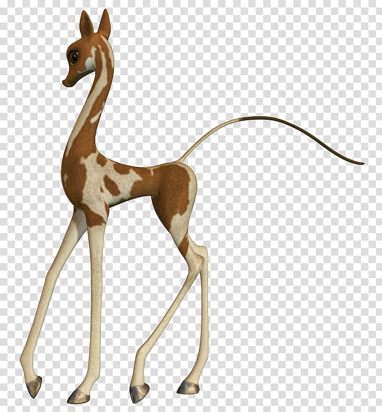 Fantasy Animals , drawing of a brown and white girraffe transparent background PNG clipart
