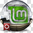 Sphere   , white and green LM icon transparent background PNG clipart