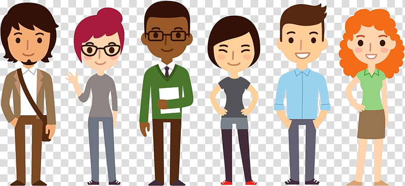 Group Of People, Cartoon, Social Group, Male, Standing, Sharing, Team, Conversation transparent background PNG clipart