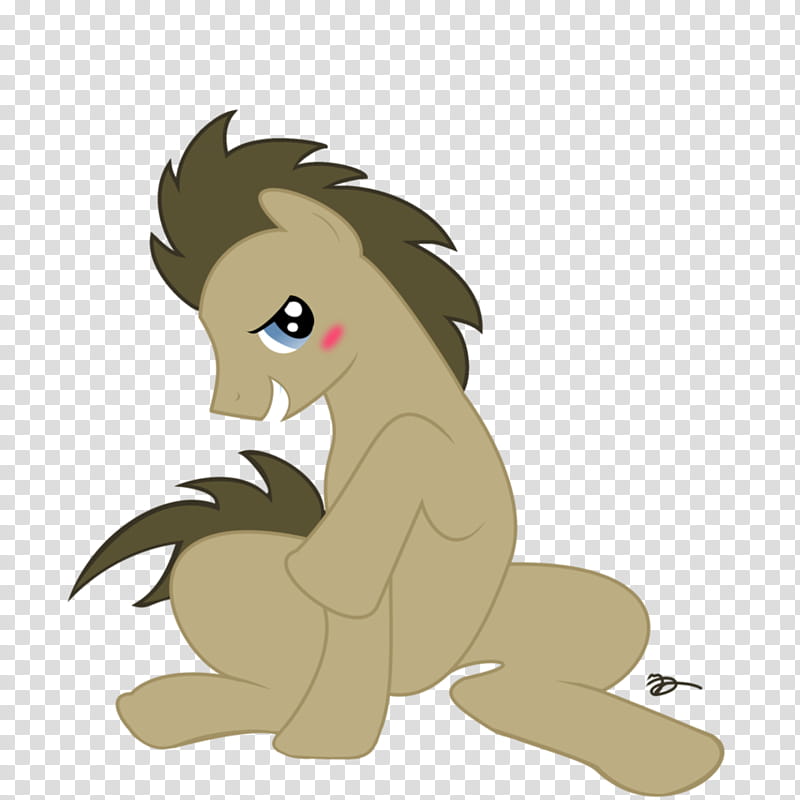 Shy Doctor Whooves transparent background PNG clipart