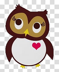 Cute animals , brown and white owl illustration transparent background PNG clipart