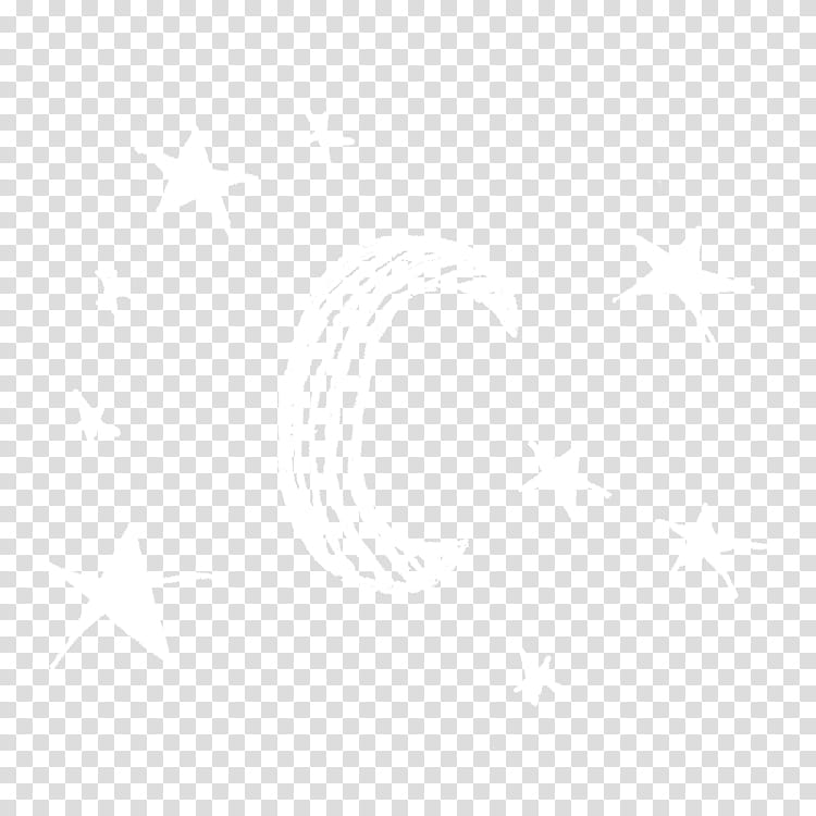 Doodle  Jumbo, white crescent moon and stars transparent background PNG clipart