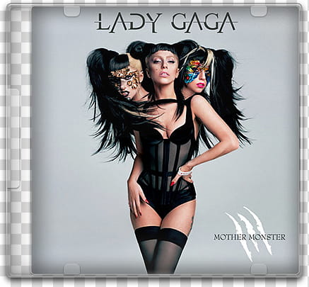 Lady Gaga CD Cover icon,  transparent background PNG clipart