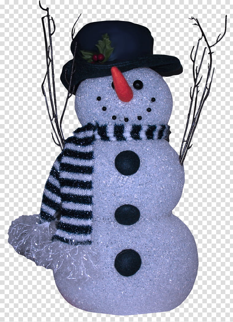 Christmas, snowman figurine transparent background PNG clipart