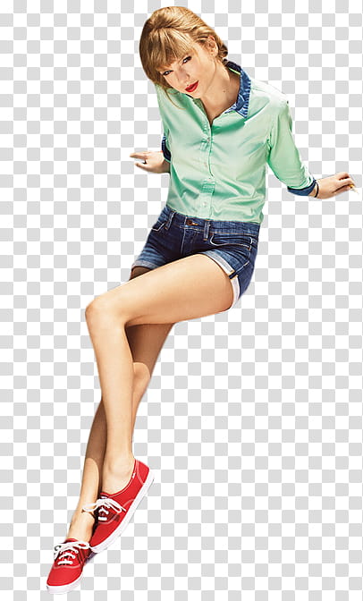 TAYLOR SWIFT ON KEDS HQ transparent background PNG clipart