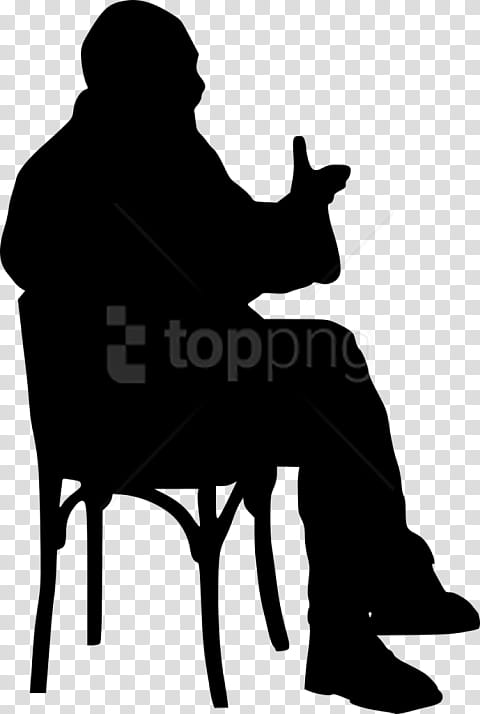 Person, Sitting, Chair, Silhouette, Table, Furniture, Bench, Desk transparent background PNG clipart