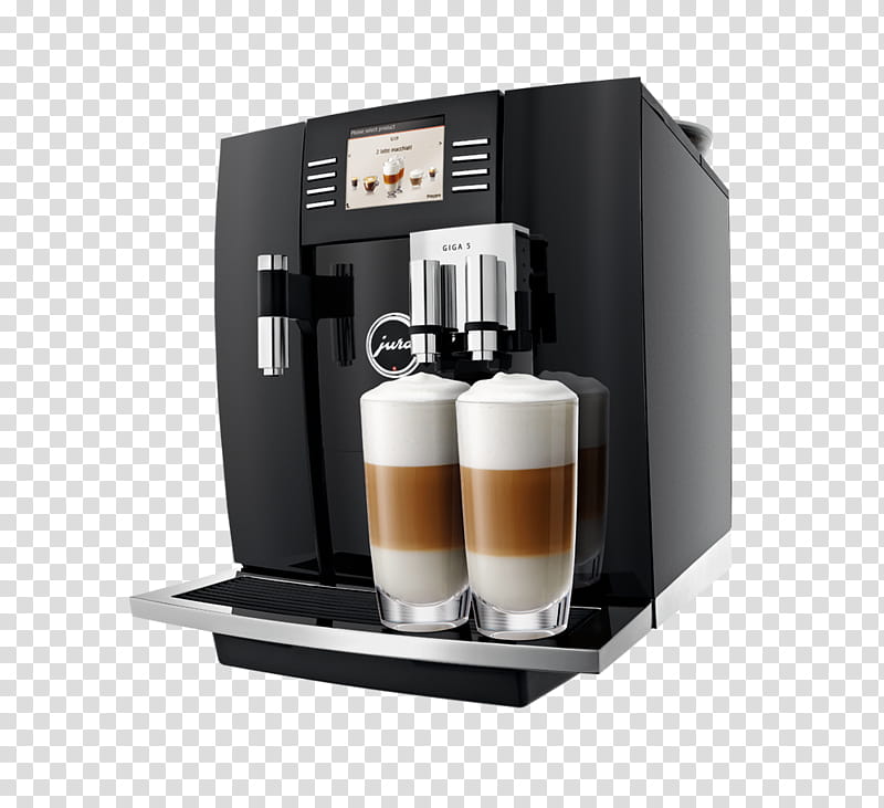 Latte Espresso Machine, Coffee, Latte Macchiato, Cappuccino, Espresso Machines, Coffeemaker, Jura Giga 5, Jura Elektroapparate transparent background PNG clipart