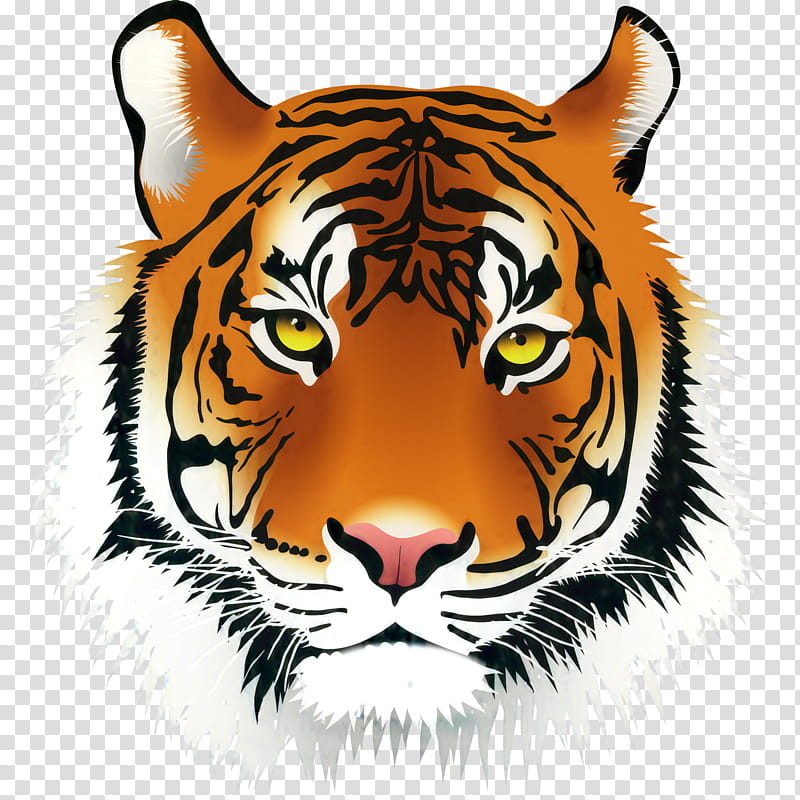 tiger face clipart