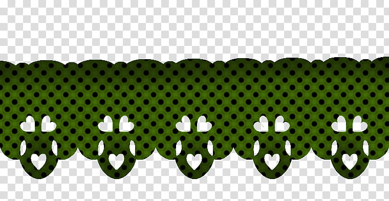 Backgrounds ba, green polka-dot border illustration transparent background PNG clipart