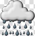 WSI Weather Icons As Seen on TV, Heavy Rain transparent background PNG clipart