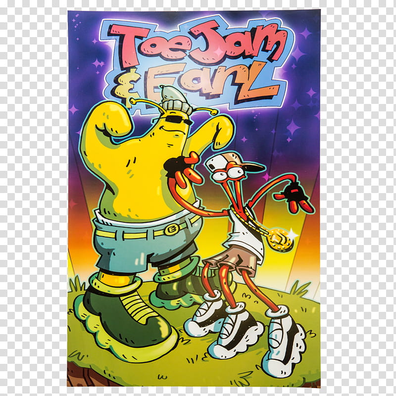 Poster, Toejam Earl, Toejam Earl In Panic On Funkotron, Toejam Earl Back In The Groove, Video Games, Humanature Studios, Sega, Text transparent background PNG clipart