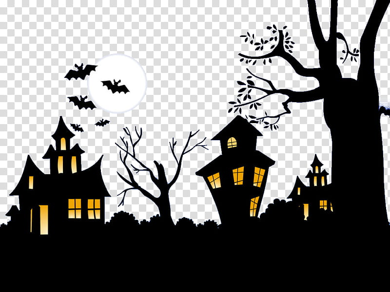 Halloween , Halloween house transparent background PNG clipart