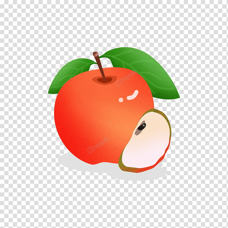 Apple Tree Drawing, Cartoon, Food, Paradise Apple, Orange, Green, Fruit, Plant transparent background PNG clipart