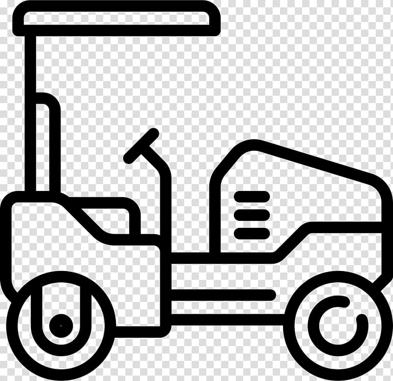 Golf, Car, Truck, Transport, Golf Buggies, Vehicle, Paver, Black And White transparent background PNG clipart