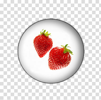 Pins , two strawberries transparent background PNG clipart