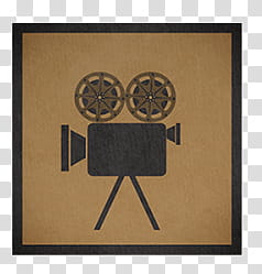 Movie, black video camera transparent background PNG clipart