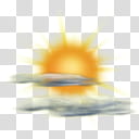 WSI Weather Icons As Seen on TV, Sun_Wispy_Cloud transparent background PNG clipart