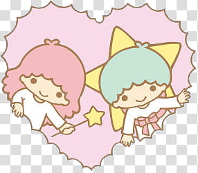 Iconos Little Twin Stars, Little Twin Stars Lala and Kiki art transparent background PNG clipart