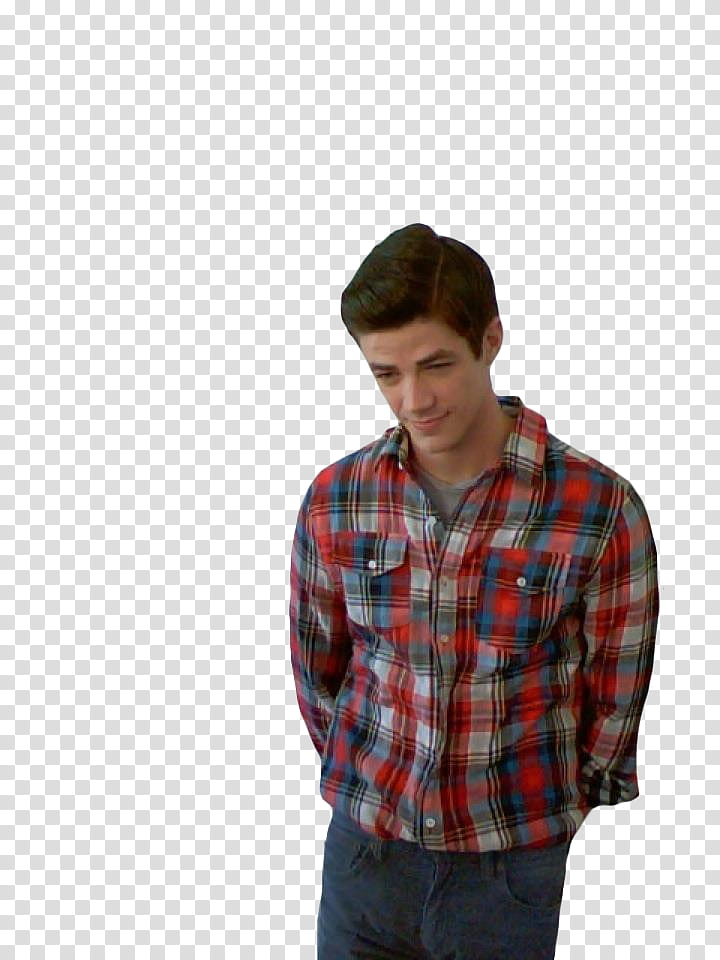 Grant Gustin, woman looking down transparent background PNG clipart