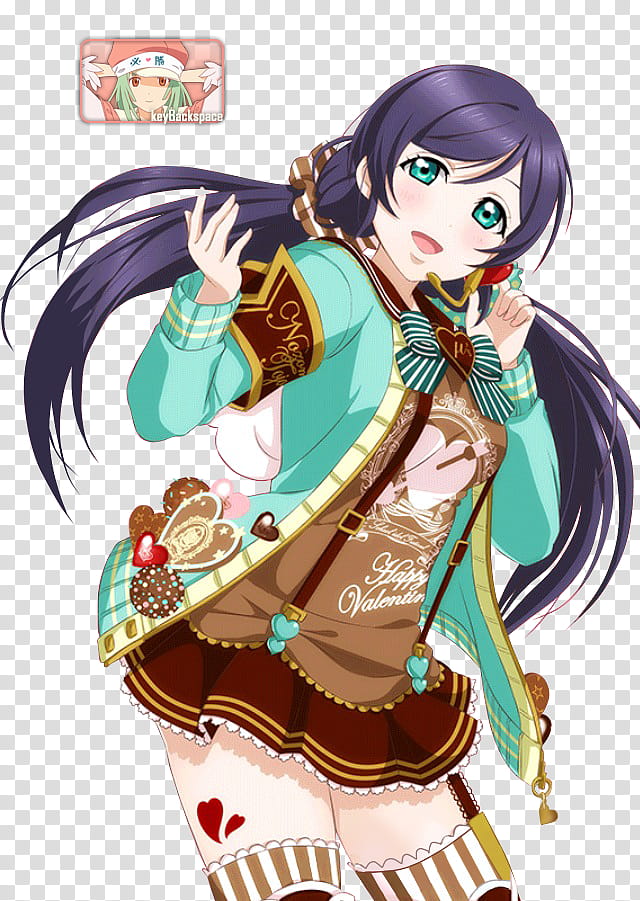 #&#; Toujou Nozomi (Love Live! Card) SR, Render, female anime character smiling art transparent background PNG clipart