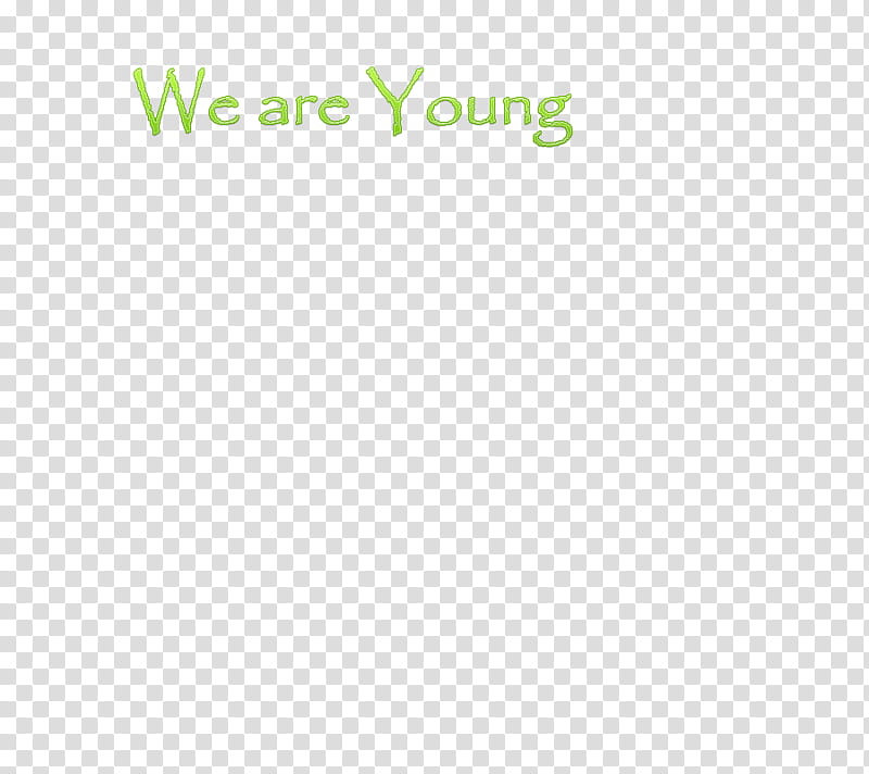 Texto We are Young transparent background PNG clipart