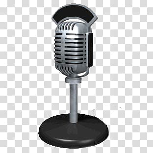 Microfonos, gray condenser microphone transparent background PNG clipart