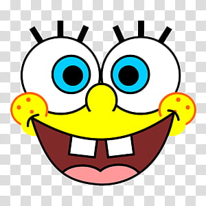 BobEsponja, smiling Spongebob Squarepants illustration transparent background PNG clipart