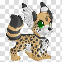 Xerion the Serval Melo transparent background PNG clipart
