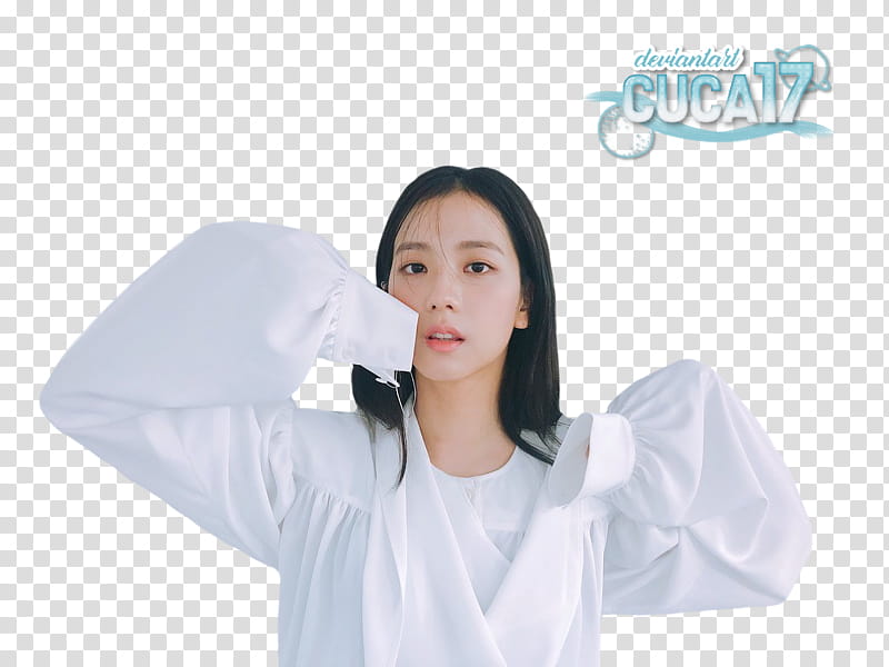 Jisoo blackpink, woman in white top transparent background PNG clipart