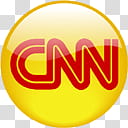 Television Channel logo icons, CNN transparent background PNG clipart