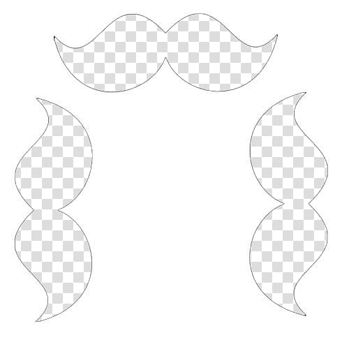 Fundo Mustache, three white mustache transparent background PNG clipart