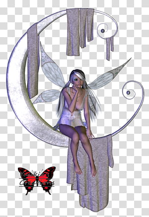 Goddes Fee, fairy woman graphic transparent background PNG clipart thumbnail