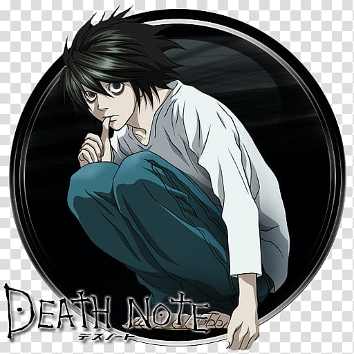 Death Note L , Death Note icon transparent background PNG clipart