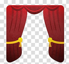 Movie, red curtain illustration transparent background PNG clipart