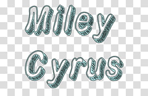 Miley cyrus texto transparent background PNG clipart thumbnail