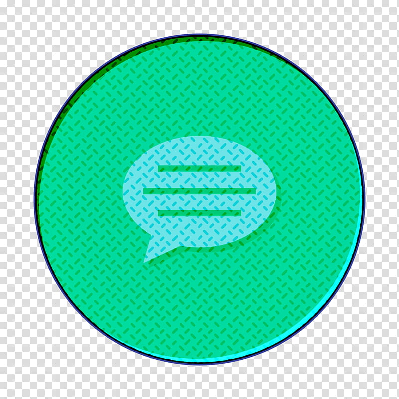 bubble icon chat icon comment icon, Speech Icon, Talk Icon, Green, Turquoise, Aqua, Circle, Symbol transparent background PNG clipart