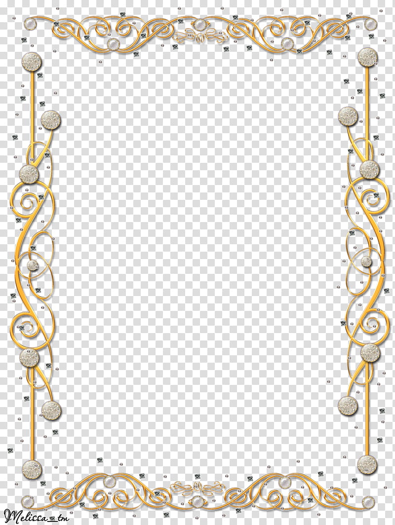 golden frame with gems, border transparent background PNG clipart